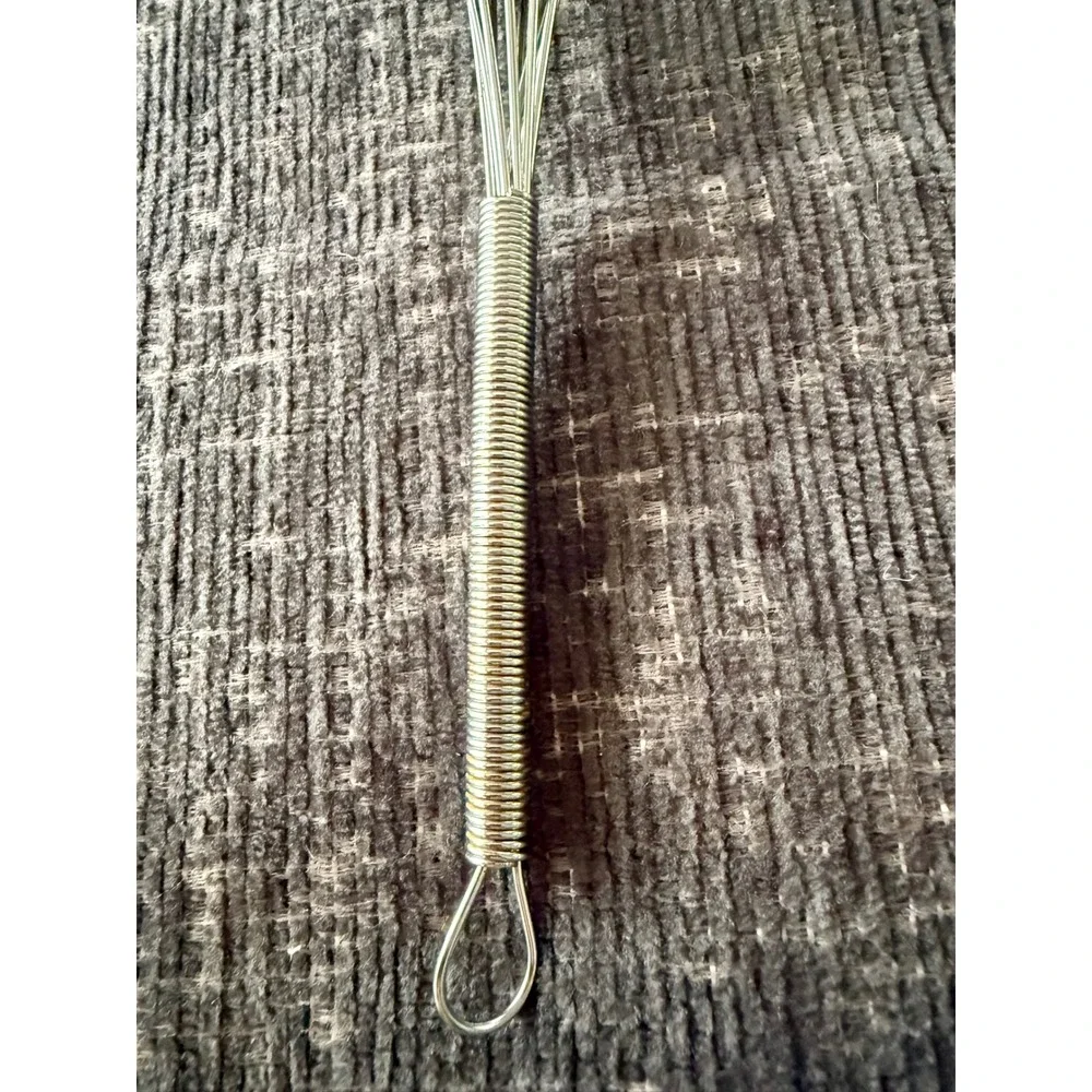 Stainless Steel Whisk 10 Inch Excellent Silver Coiled Handle Kitchen
